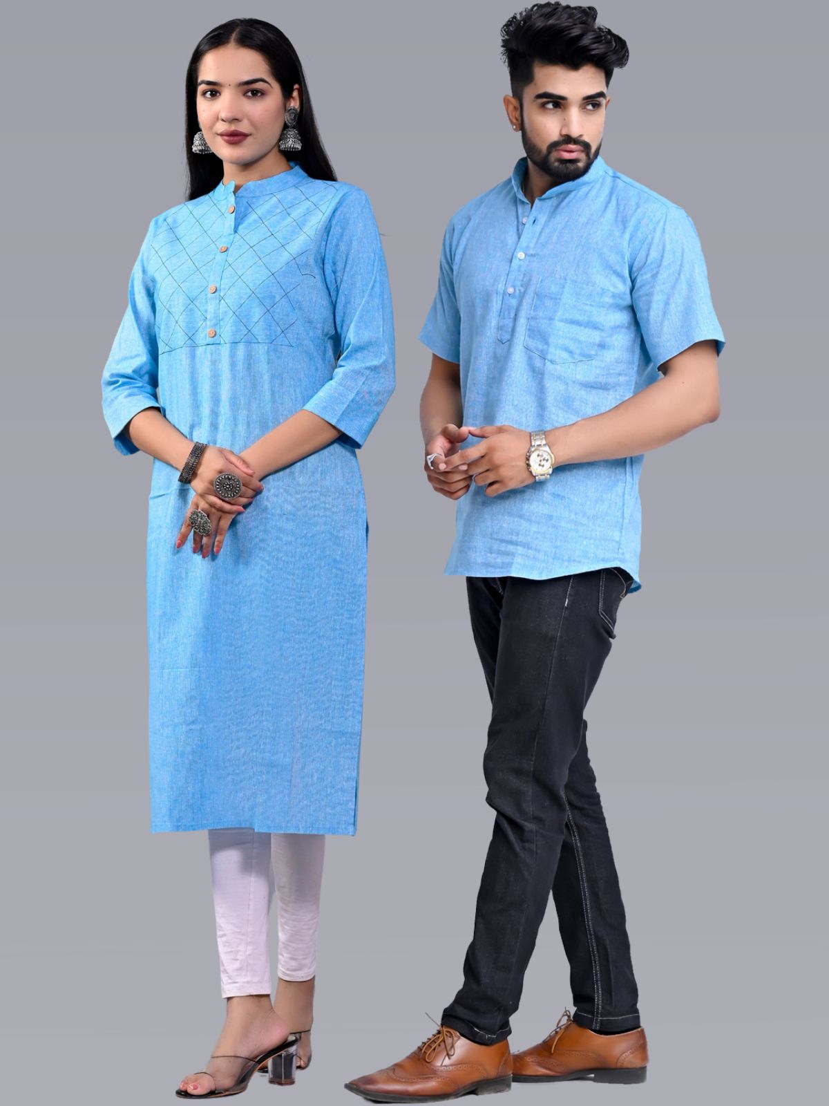 Couple Party Wear Combo Kurta Kurtis Dress at Rs 450 | Party Wear Kurti in  Surat | ID: 26457190188